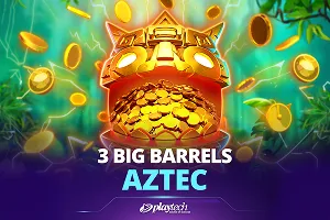 Playtech : 3 Big Barrels Aztec - PORTBET88